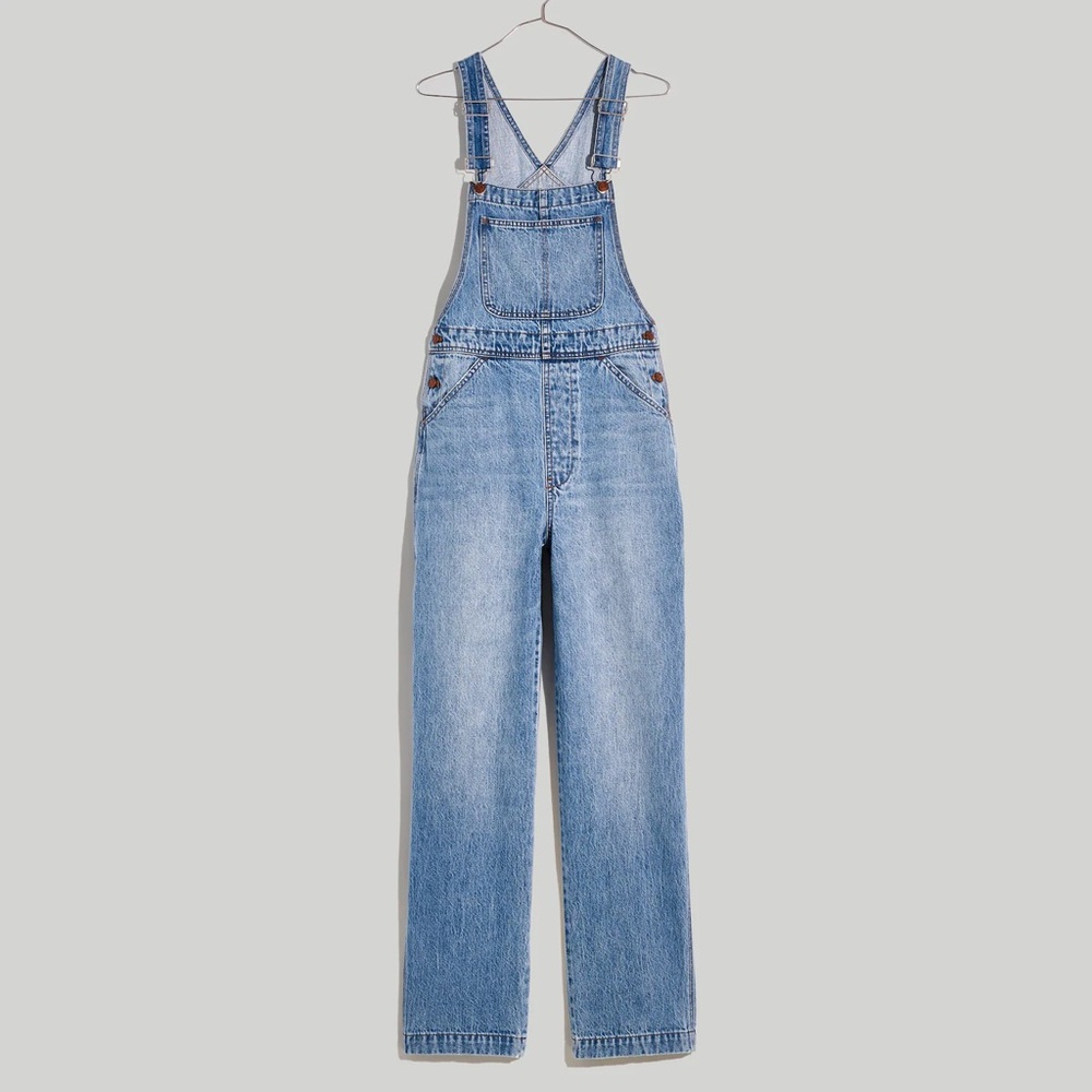 Madewell Denim Oversized Carpenter Overalls in Aldott Wash Sz XL